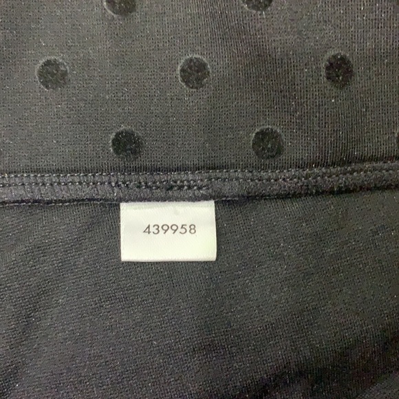 Loft Outlet Black Legging w/ Velvet Polkadot sz:S - Picture 5 of 7